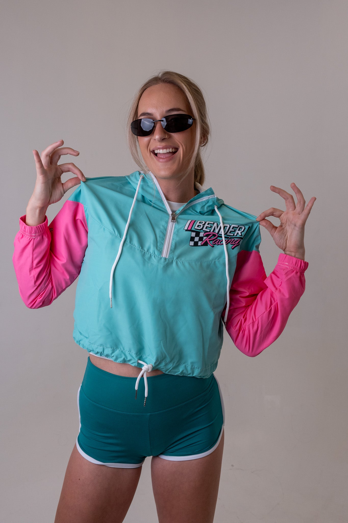 Bender Racing Cropped Windbreaker