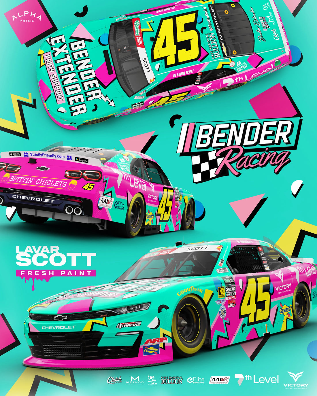 The Bender Racing Girls at the track