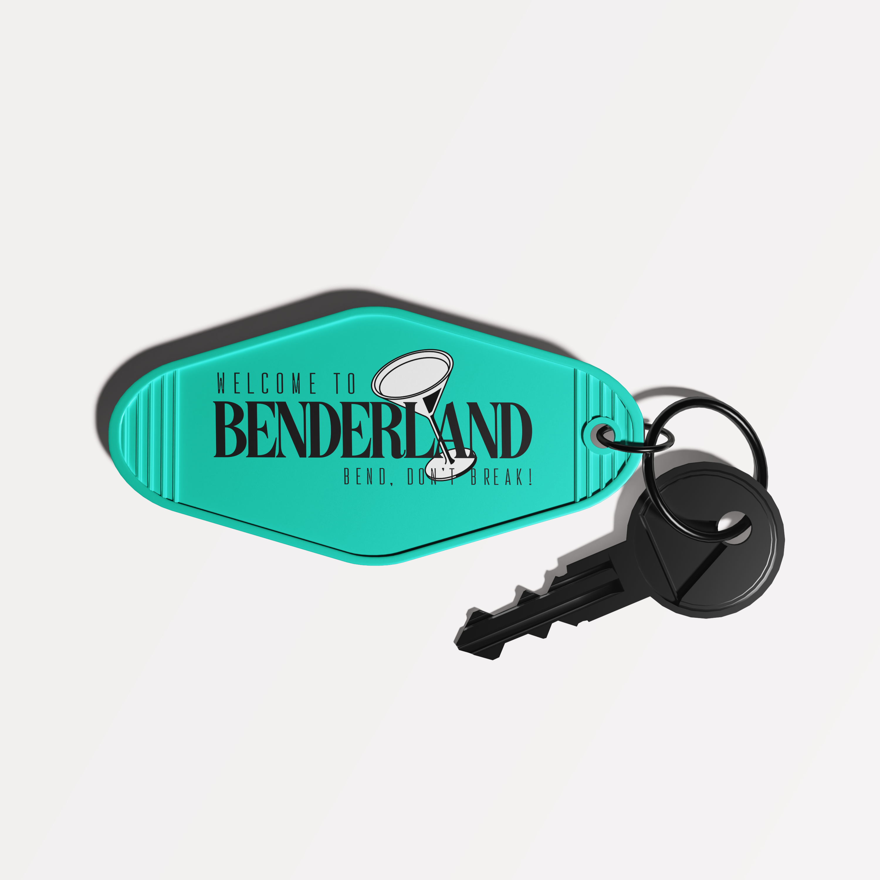 Benderland Motel Keychain